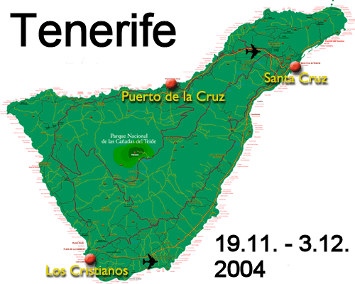 Tenerife map